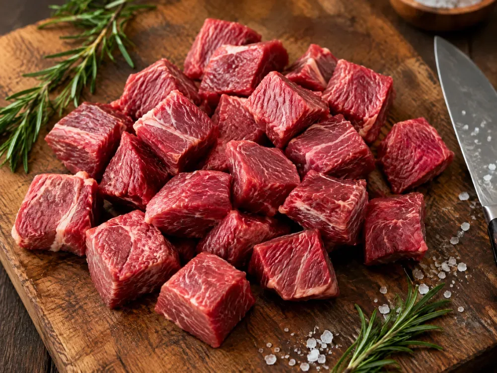 Agristead Diced beef Cubes (FROZEN)